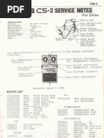 Boss CS-2 Service Notes (A)