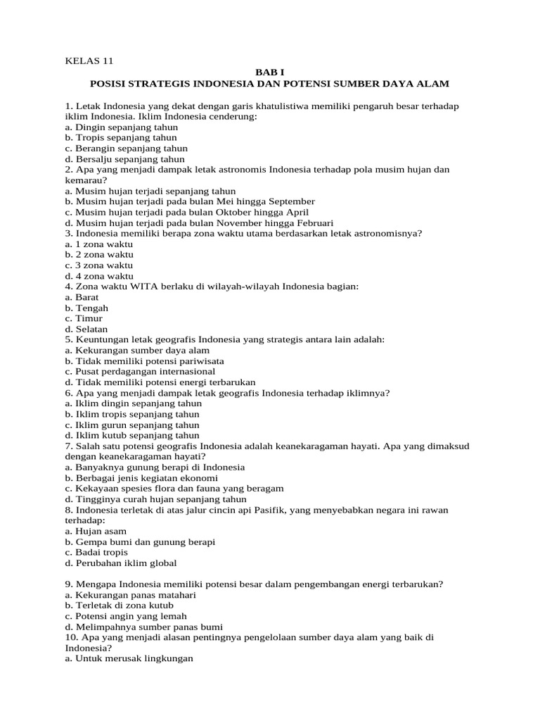 Modul Ips Kelas 11 | PDF