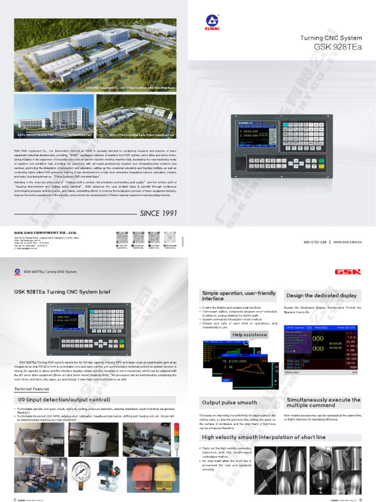 01-GSK928TEa CNC Turning Controller | PDF