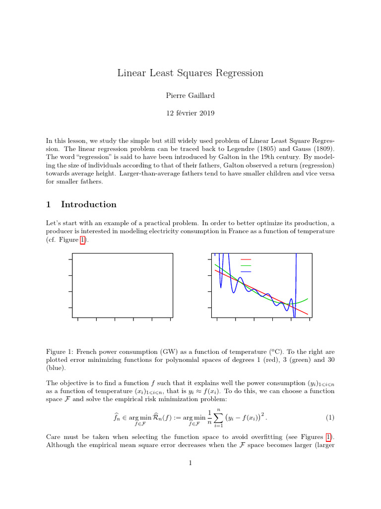 Lesson2 Linear Regression | PDF