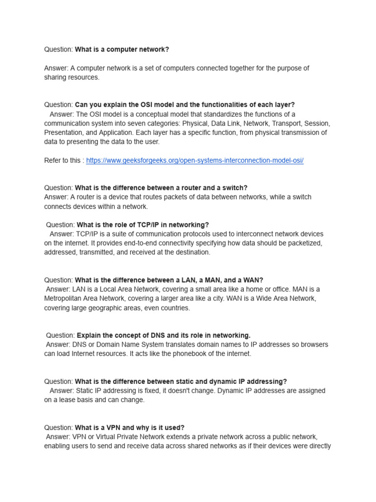 Computer Networks Important Ques Pdf