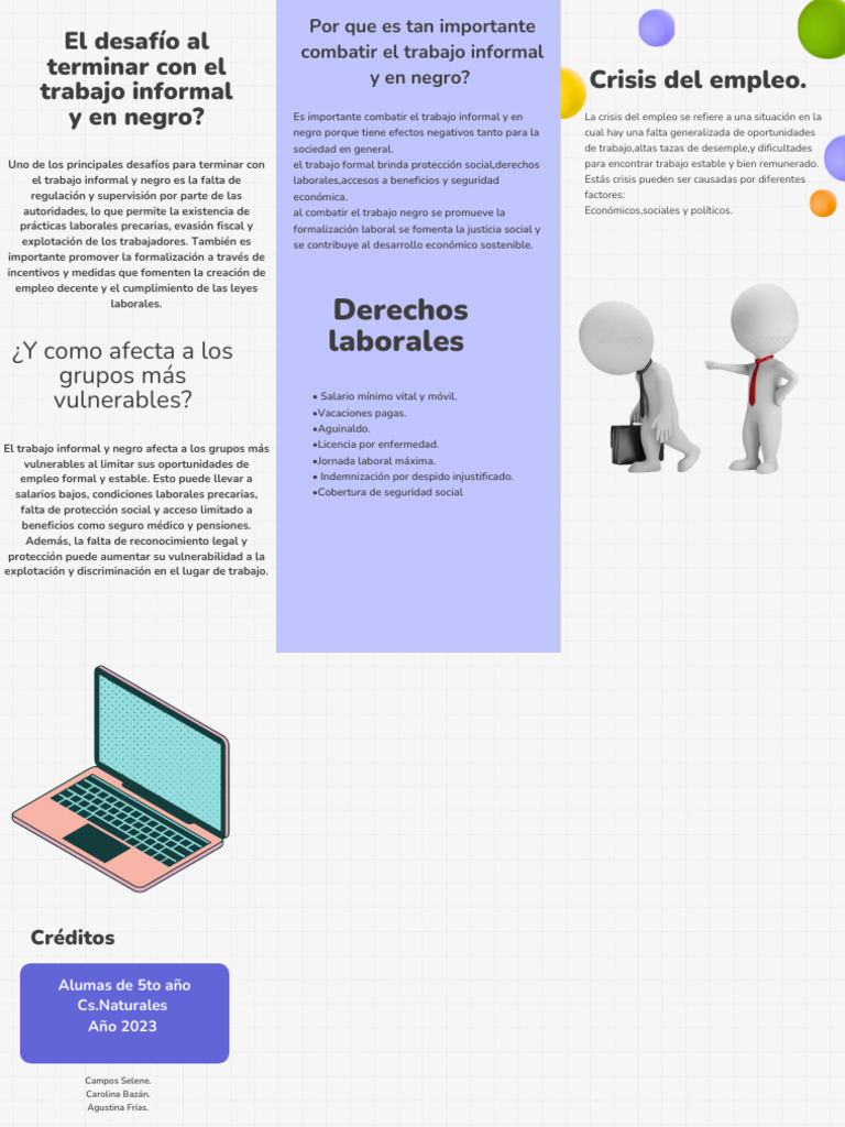 Importancia de Combatir el Trabajo Informal | PDF | Derecho laboral ...