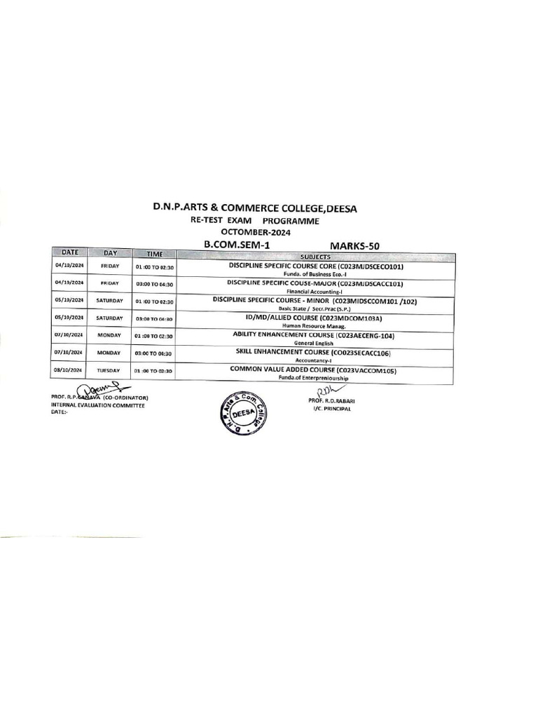 bcom-sem-1-3-5-and-mcom-sem-1-3-int-re-test-exam-time-table-sep-2024-pdf