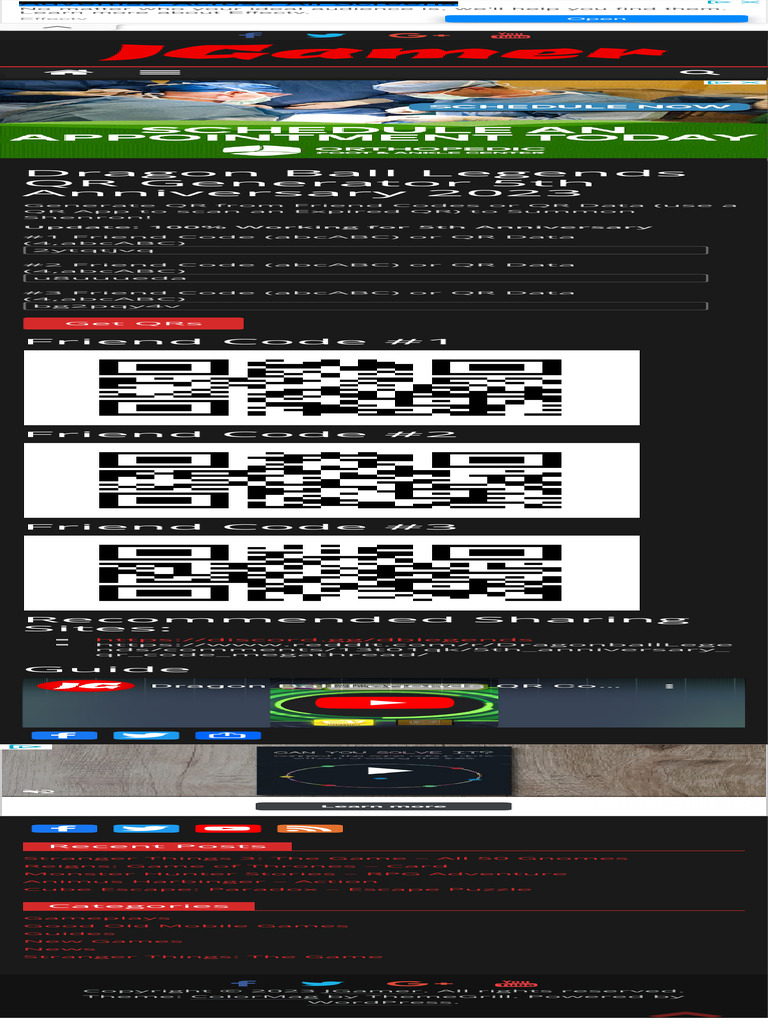 Dragon Ball Legends QR Generator 5th Anniversary 2023 - JGamer | PDF