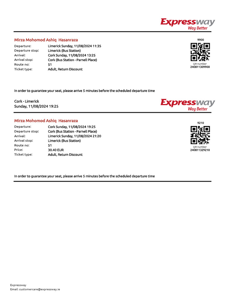 Expressway Ticket | PDF