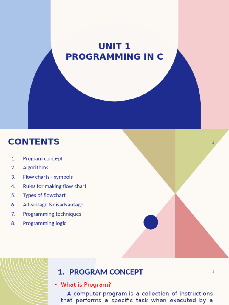 UNIT-1 Programming Fundamentals | PDF