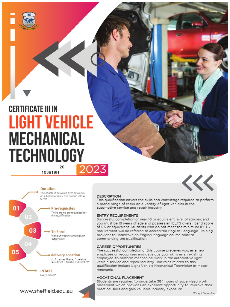 A - Certificate III in LVMT 2023 | PDF | Automatic Transmission | Business