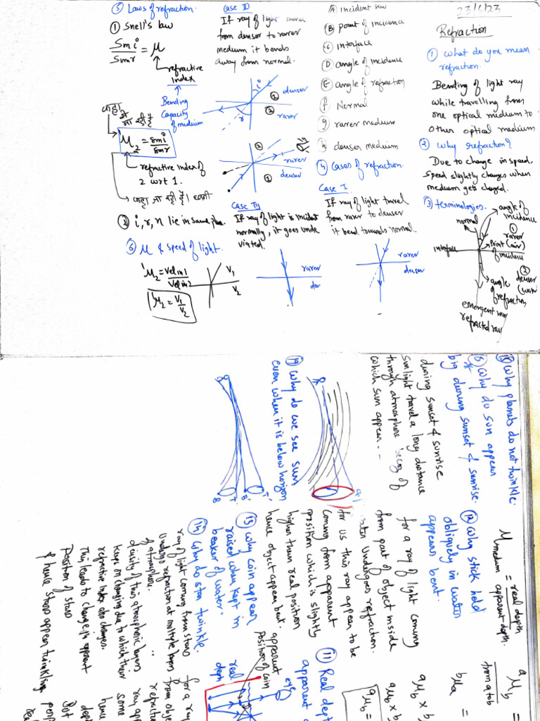 10 Phy CH 5 Tut Notes-1 01 | PDF