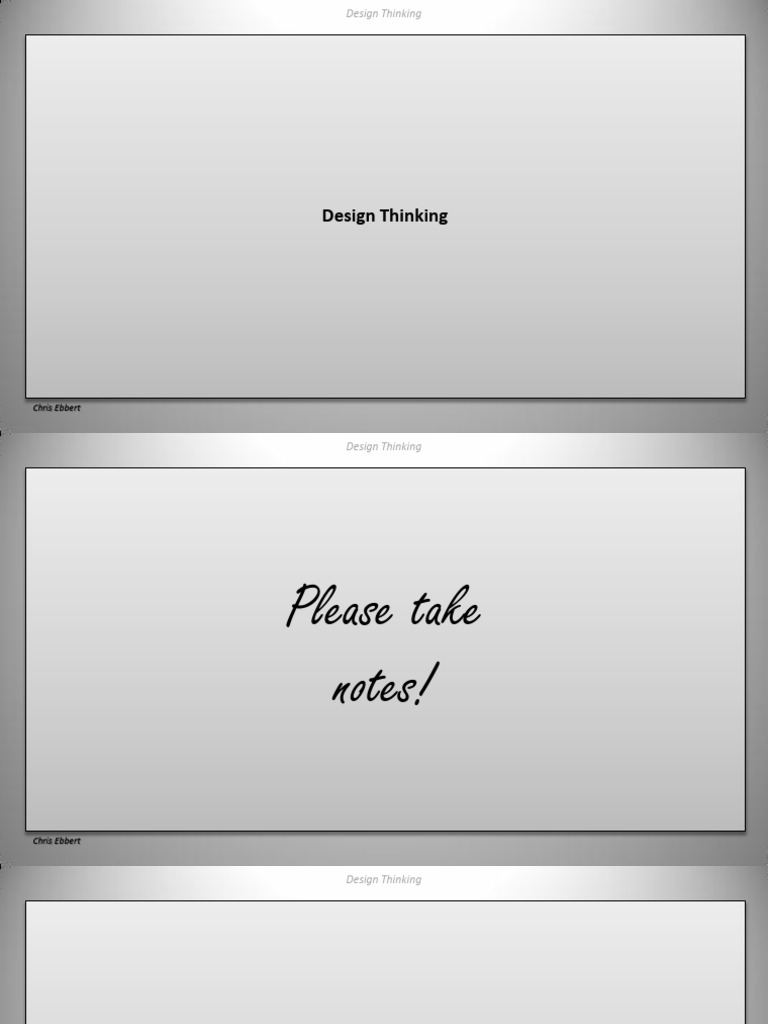 Design Thinking Lecture | PDF
