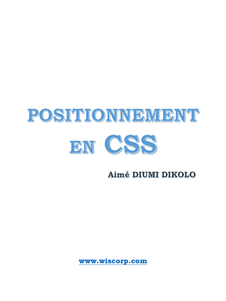 Positionnement en CSS | PDF