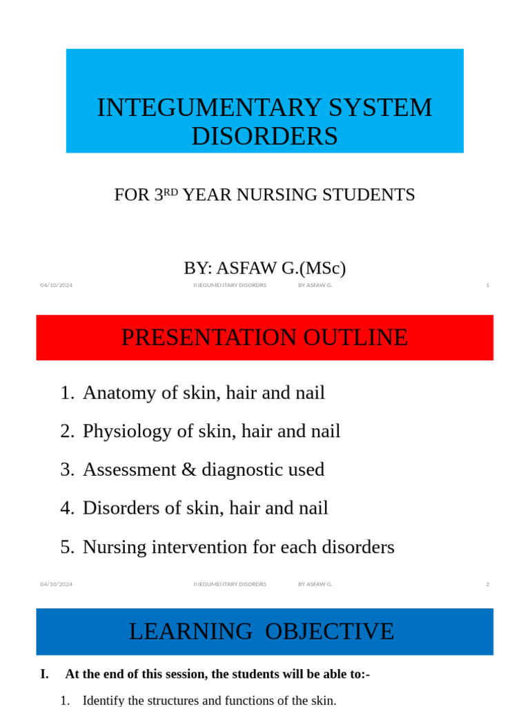 Integumentary System Disorders