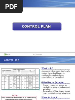 Training PPT for Control Plan Mr. GARV SINGH GOLDY