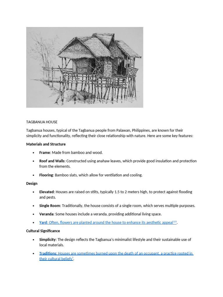 Tagbanua House | PDF