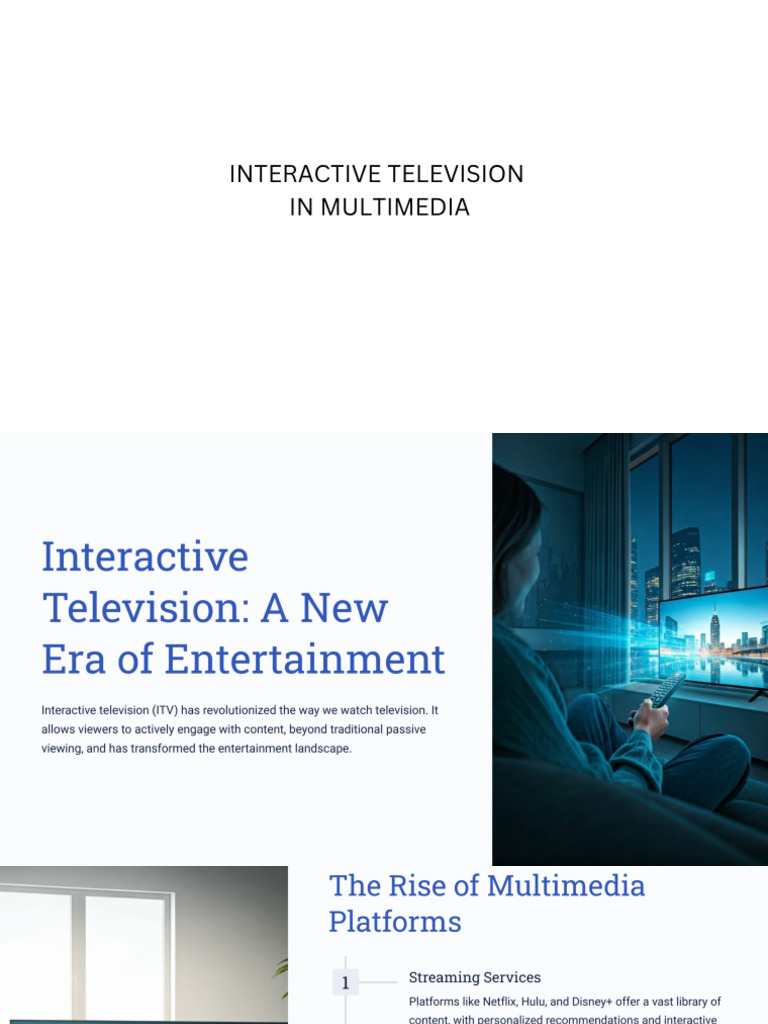 Interactive Television in Multimedia | PDF