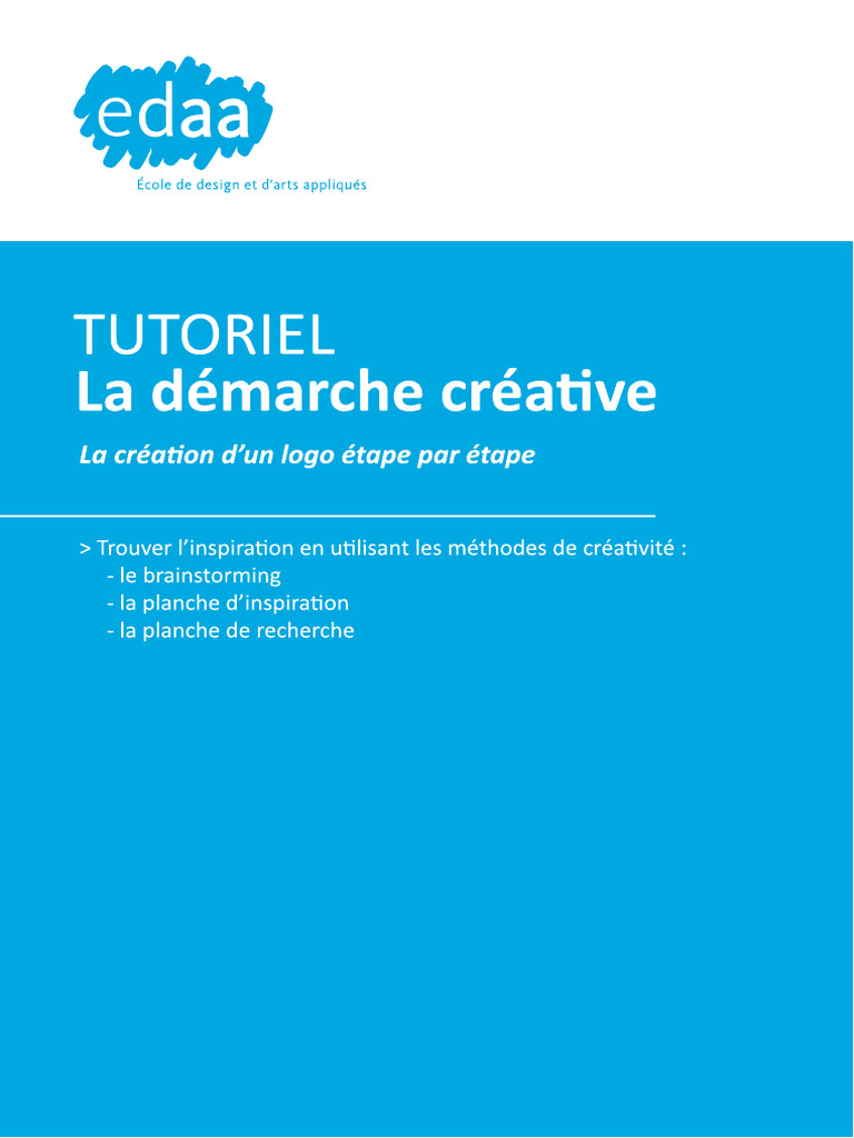 EDAA - Tutoriel-Demarche Créative | PDF