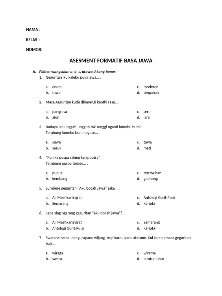 Basa Jawa | PDF