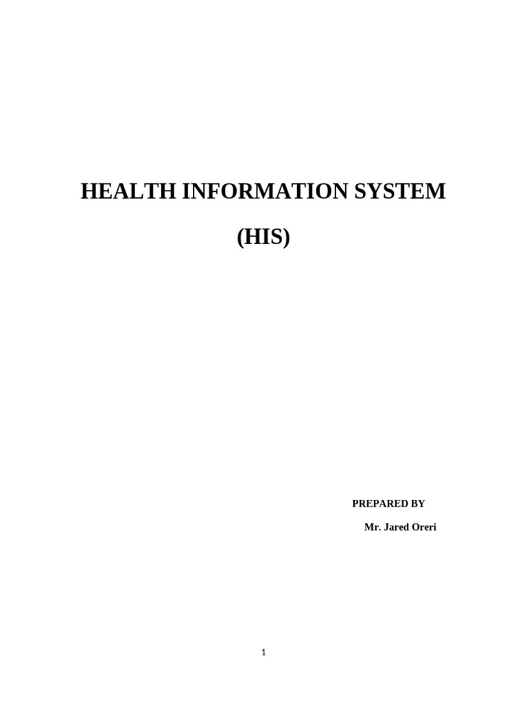 Oreri his notes pdf health informatics patient