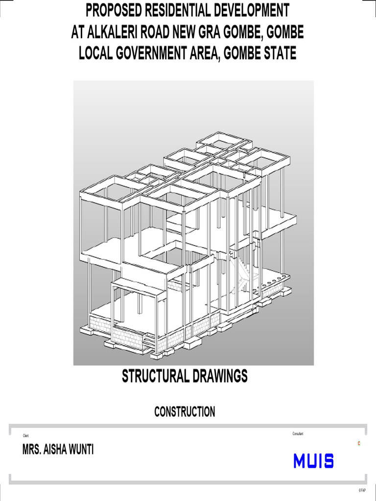 Aw Structural Drawings C1 | PDF