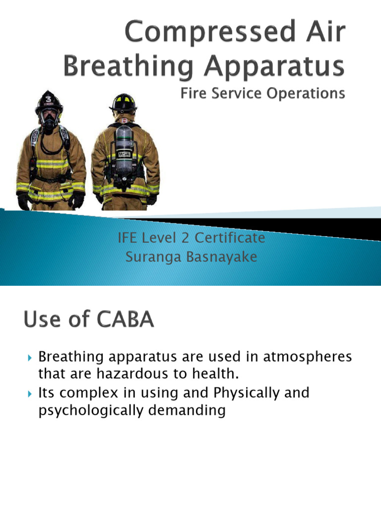 Compressed Air Breathing Apparatus | PDF