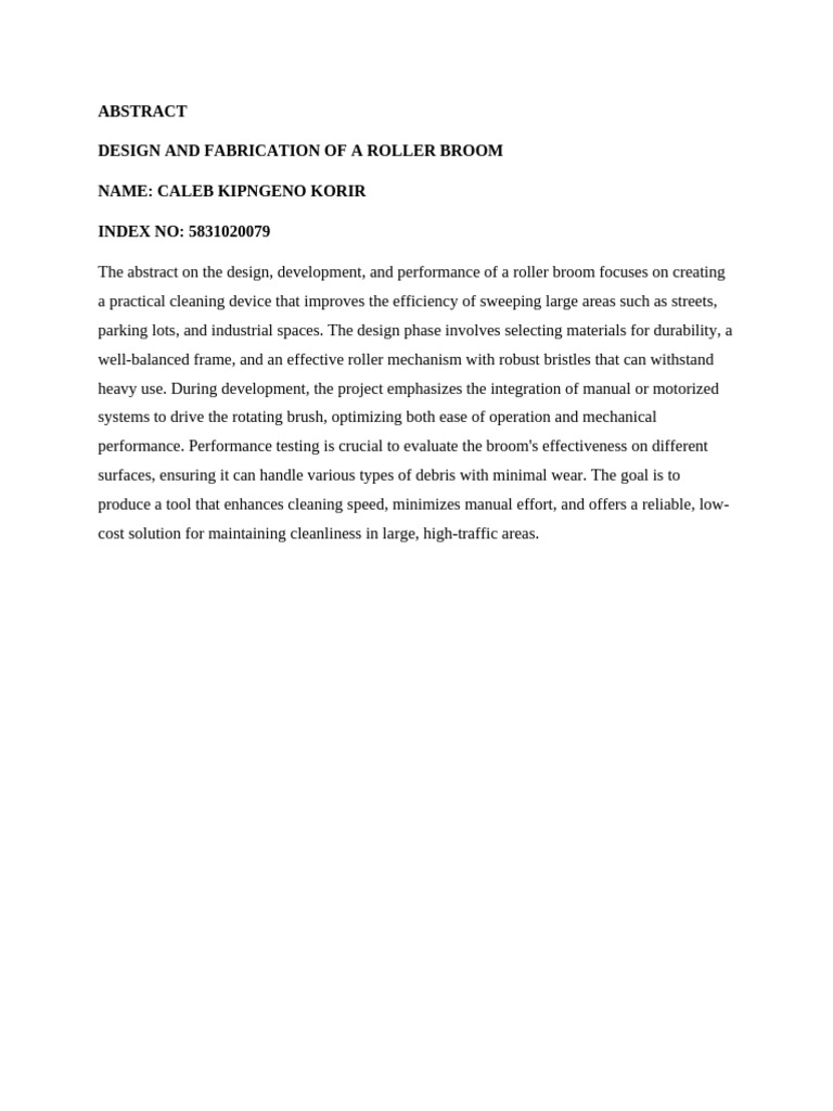 Caleb Abstract | PDF