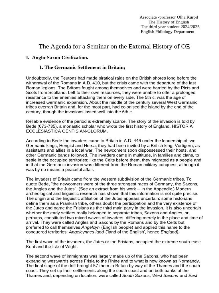 Seminar 1 OE | PDF