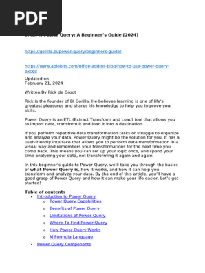 What is Power Query