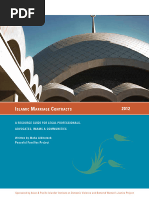 islamic marriage contracts