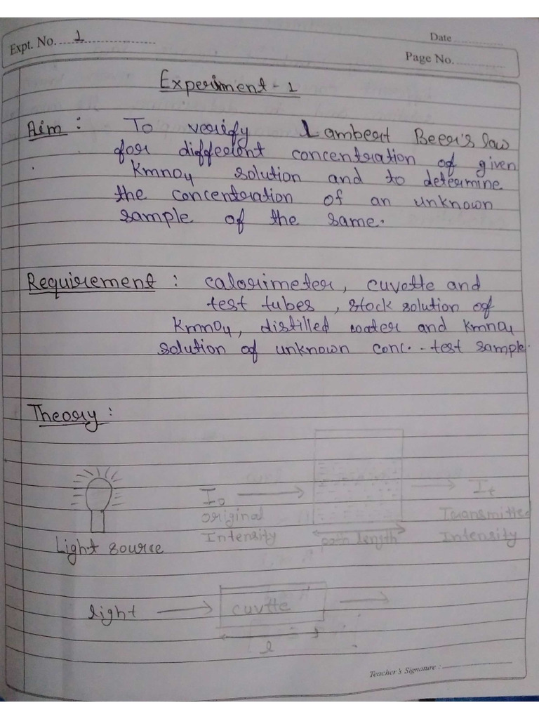 Experiment 1 | PDF