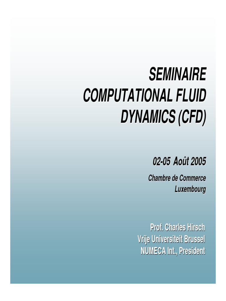 CCLUX-CFD Course-III-2 | PDF