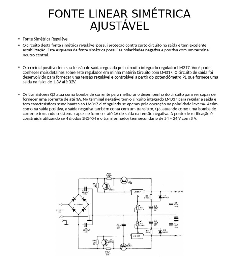 Fonte Lenear Simétrica | PDF