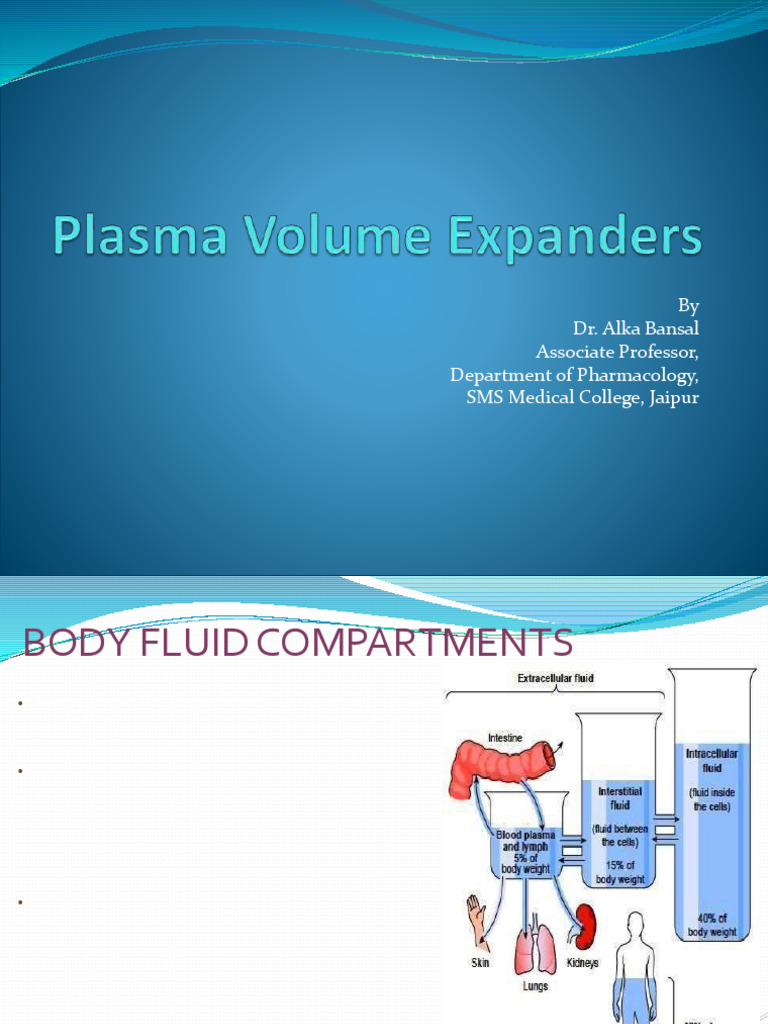 Plasmavolumeexpanders 190916154153 | PDF