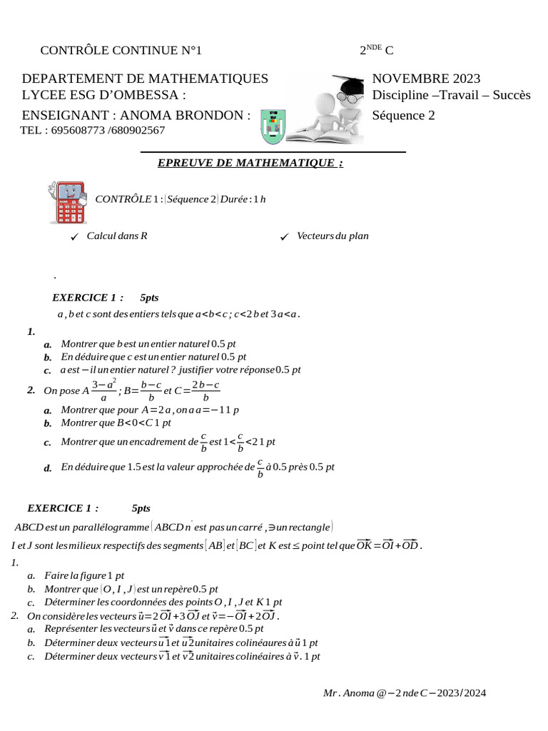 CC1 2nde C | PDF