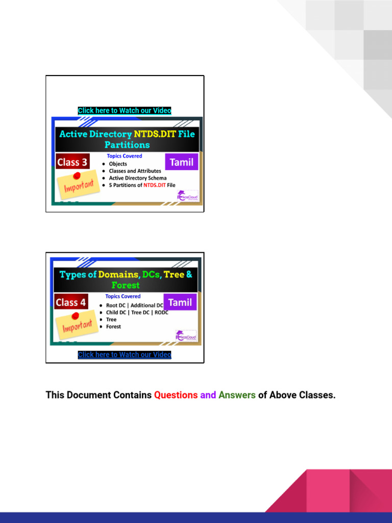 Class 3, Class 4 and Class 5 | PDF