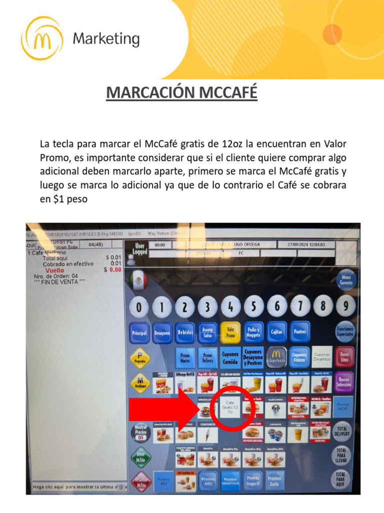Marcación McCafe Gratis | PDF