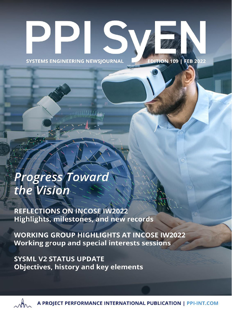 PPI SyEN 109 February 2022 | PDF | Systems Engineering | Artificial ...
