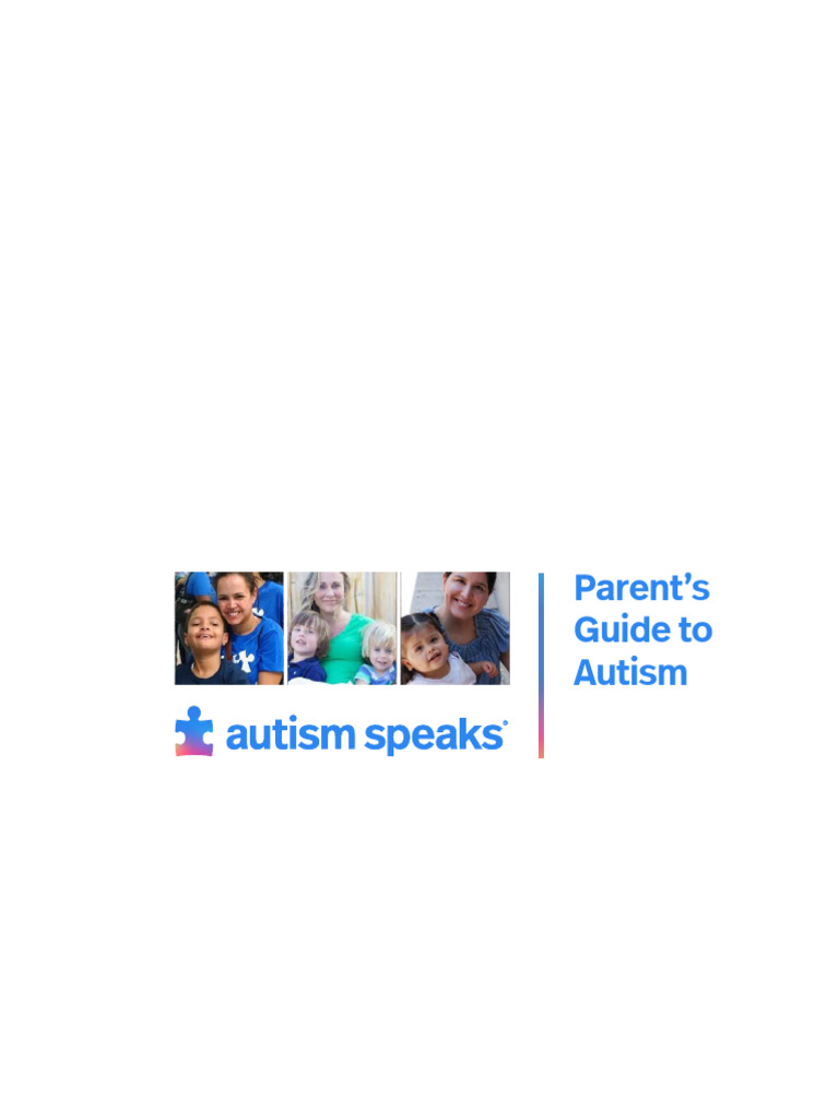 Parent - S Guide To Autism Autor Autism Speaks | PDF