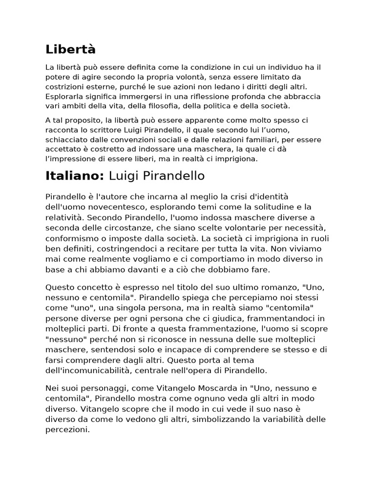 Libertà | PDF