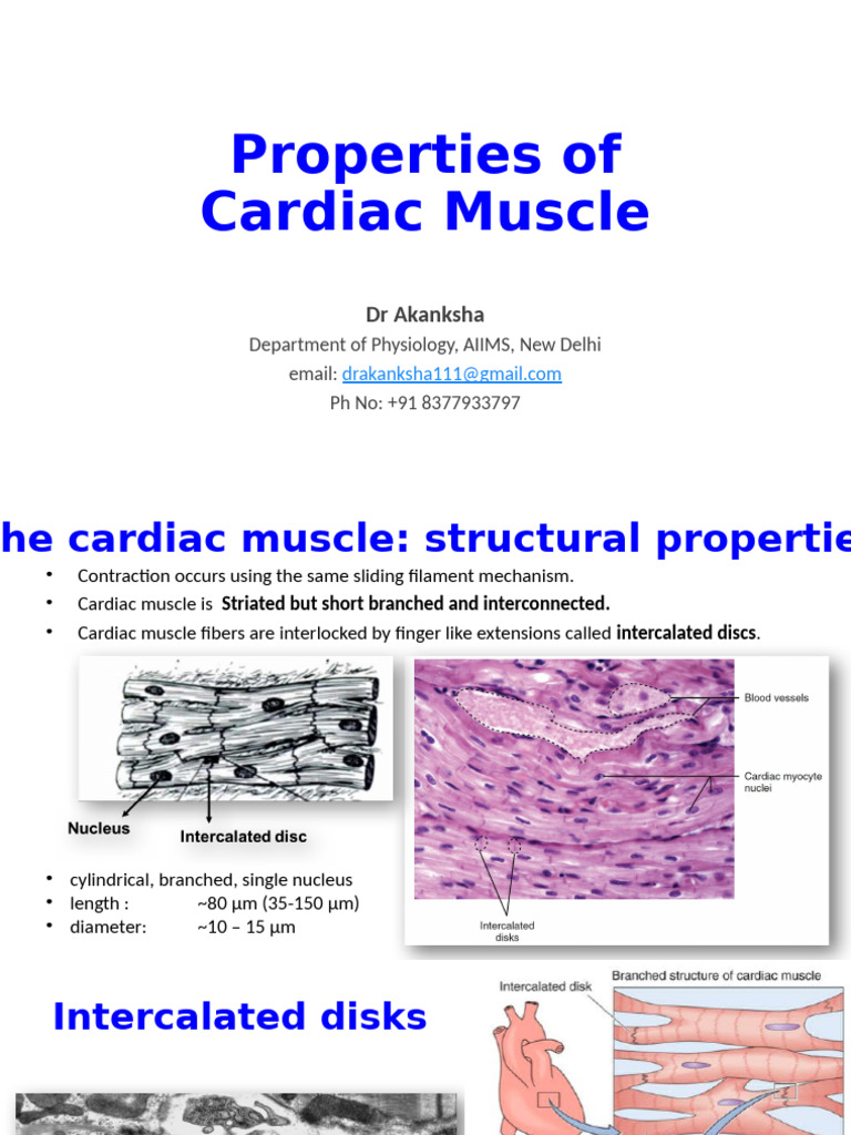 2 - Properties of Cardiac Muscle | PDF