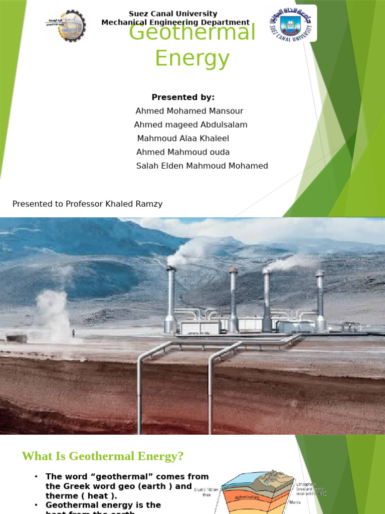 Geothermal Energy Pdf