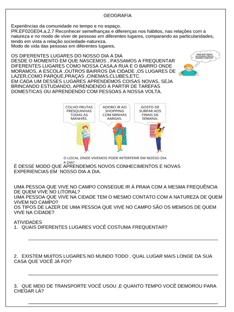 Geografia 2 ANO | PDF