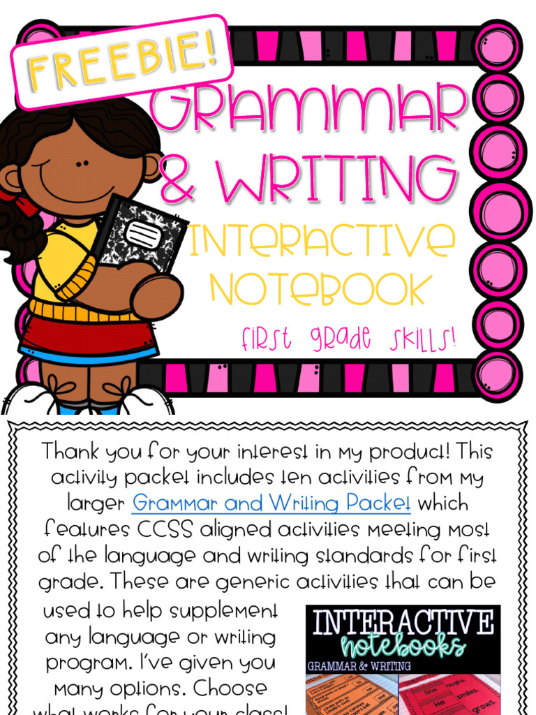 Interactive Notebook: First Grade Skills! | PDF