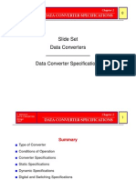 Slide Set Data Converters - Data Converter Specifications