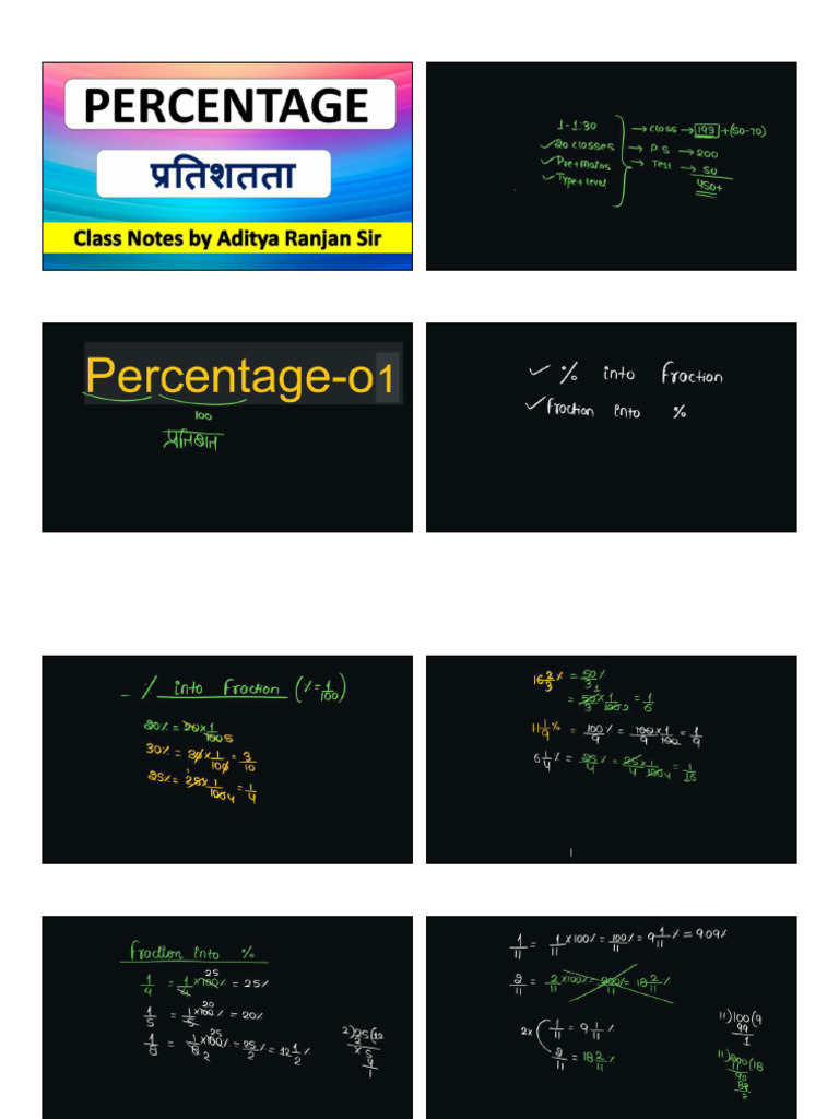 ᴹᴿ°ℂr - ?c - k - єr࿐⁰³ - Percentage - Class - Notes - pdf - converted ...