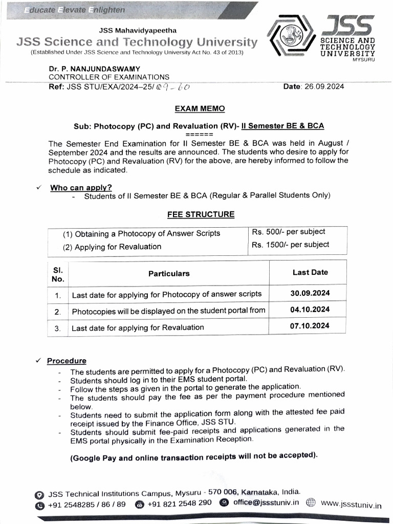 Photocopy and Revaluation | PDF