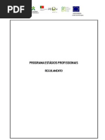 Regulamento Programa Estágios Profissionais