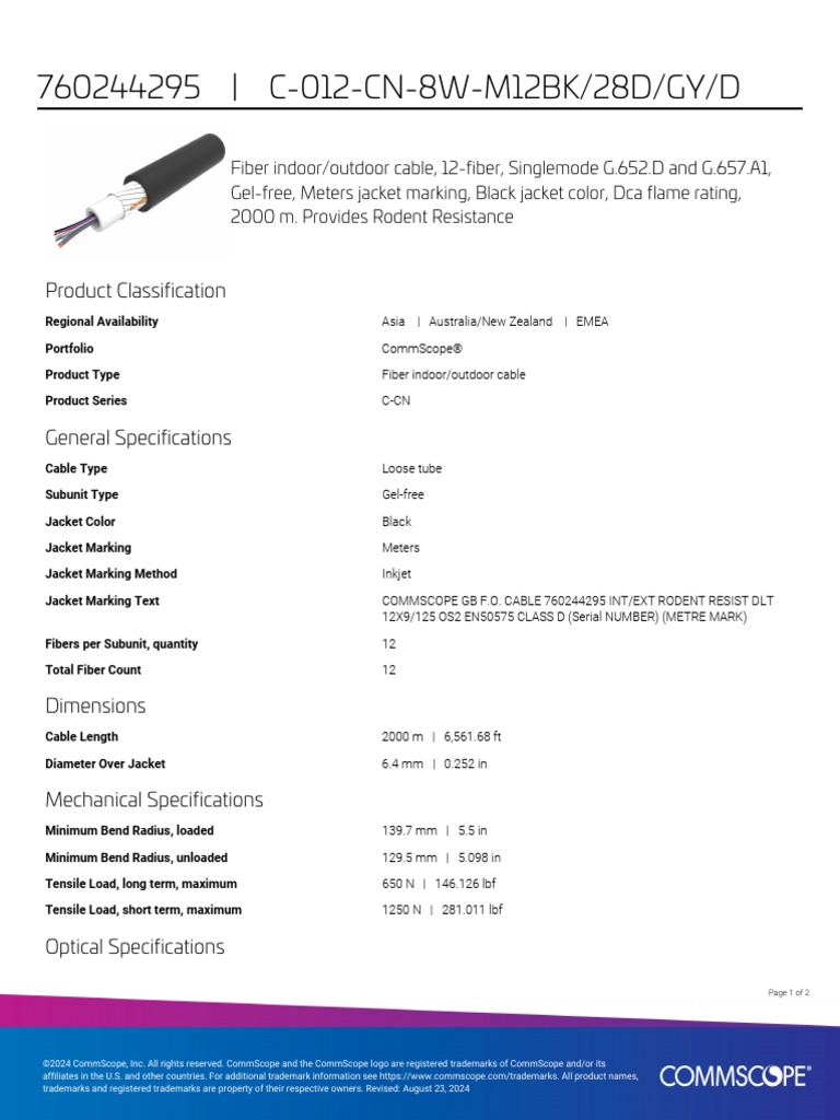 Product Specifications | PDF