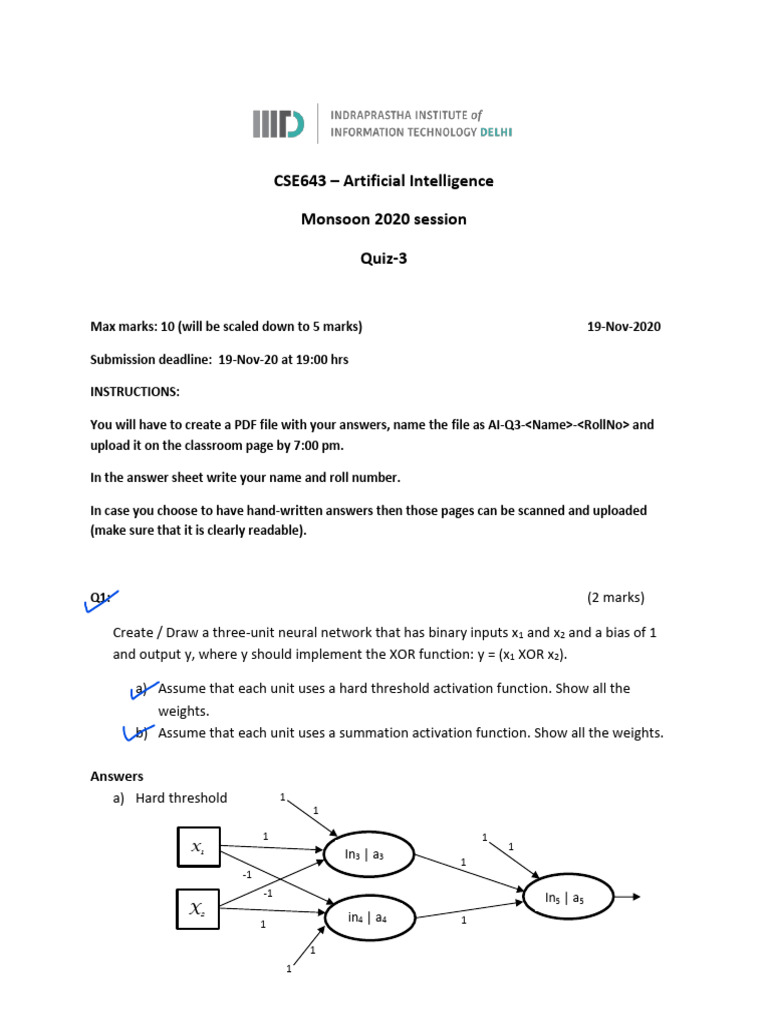 2020 Quiz3 Answers Pdf