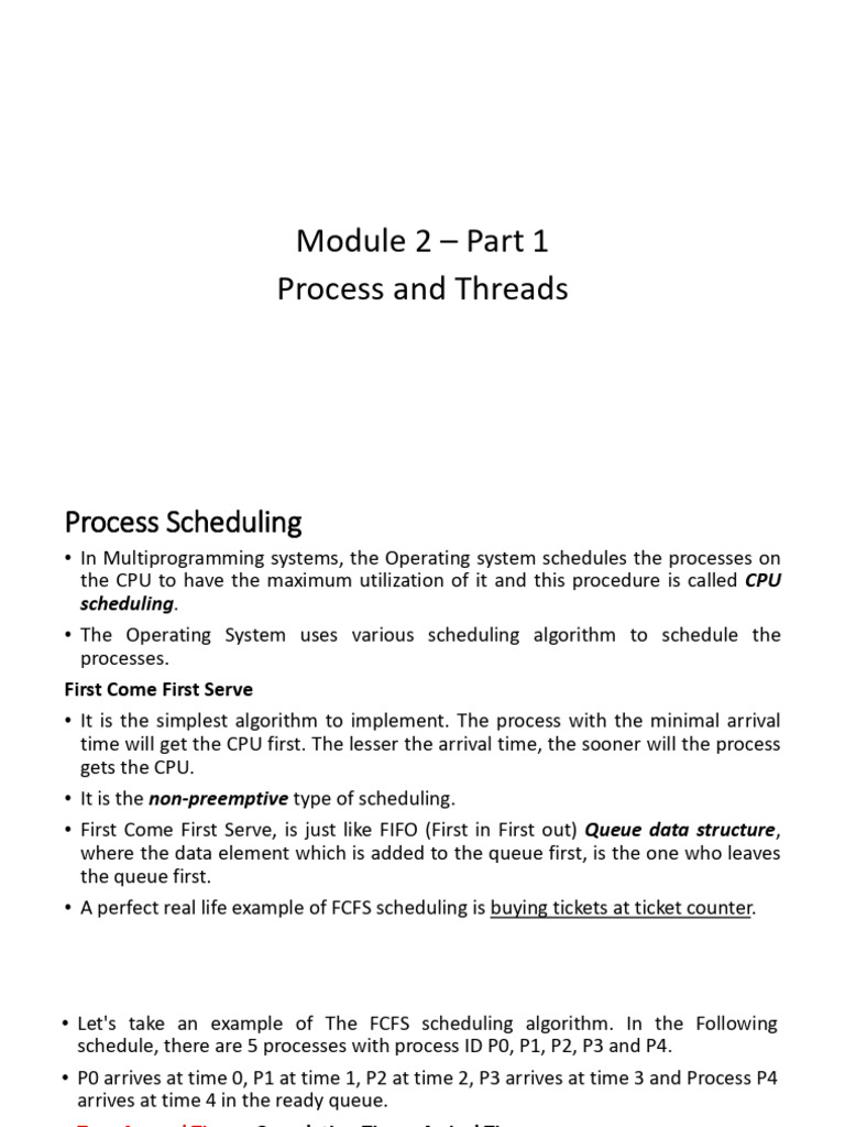 Part 1 - Process & Threads | PDF