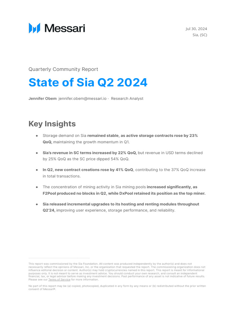 Sia Q2 2024 | PDF
