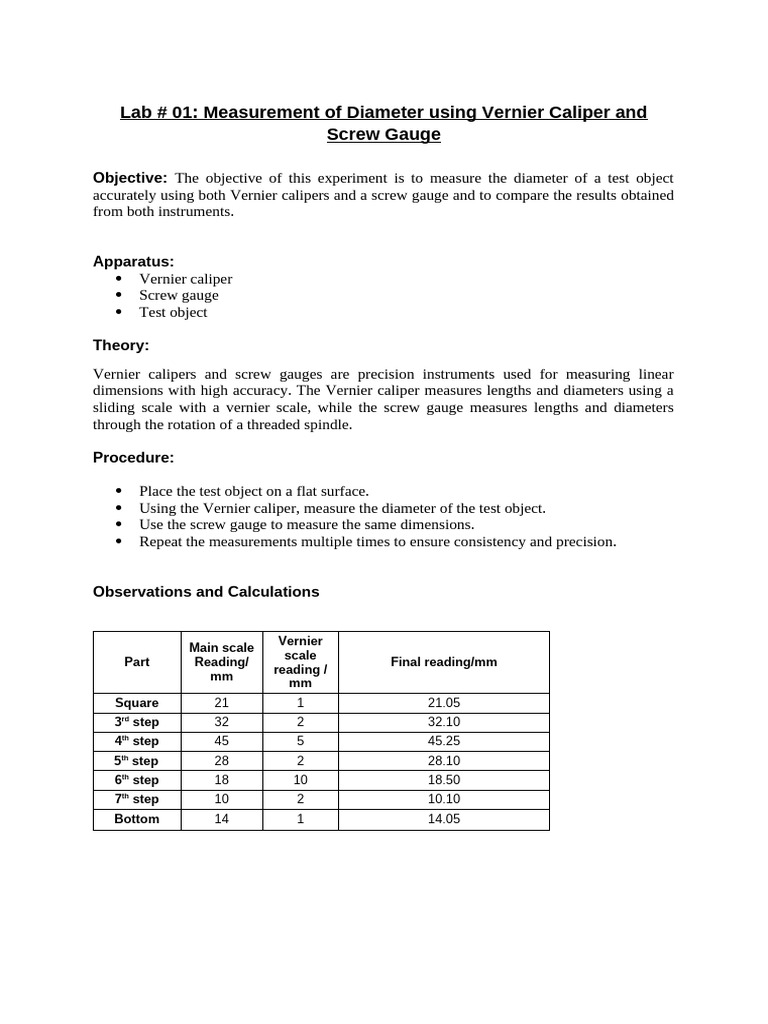 Lab 1 Report - Intrumentation | PDF
